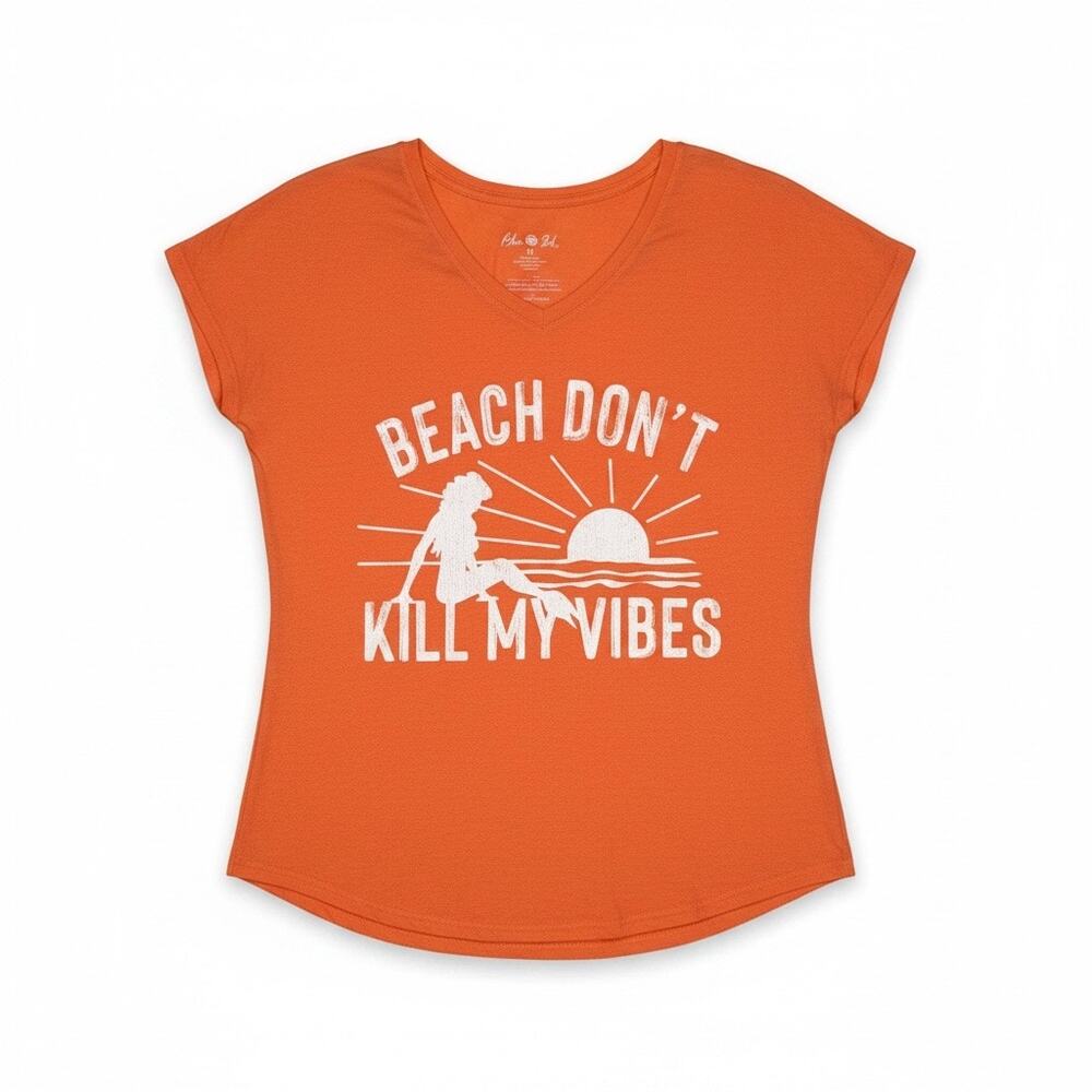 Blue Sol Sz M Beach Don’t Kill My Vibes Ladies t-shirt | NWT